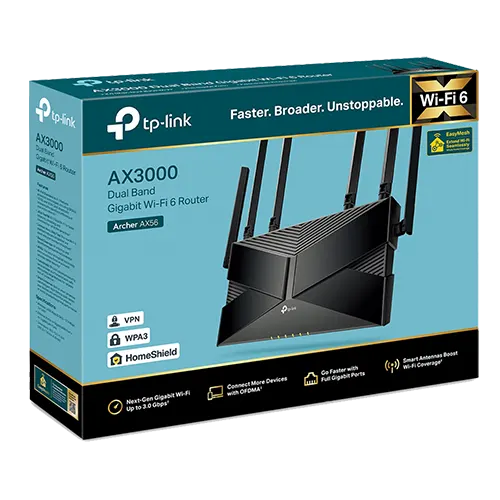 TP-Link Archer A56 AX3000 Gigabit Dual Band Router